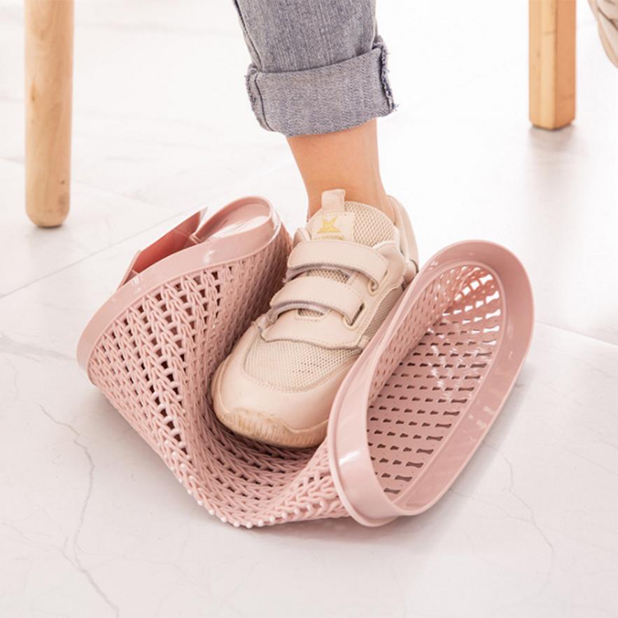 Round trash can automatic bag changer bag household can hold garbage bags kitchen pressure ring bag hollow environmentally friendly wastebasket