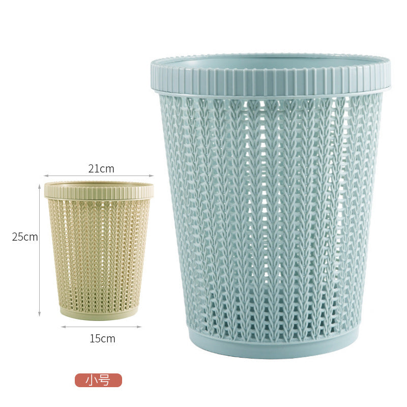 Round trash can automatic bag changer bag household can hold garbage bags kitchen pressure ring bag hollow environmentally friendly wastebasket