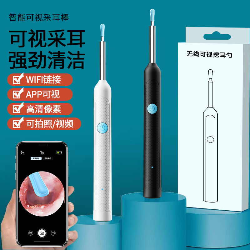 Wholesale visual ear pick professional children's ear cleaning tool HD endoscope wireless Bluetooth luminous ear cleaning artifact