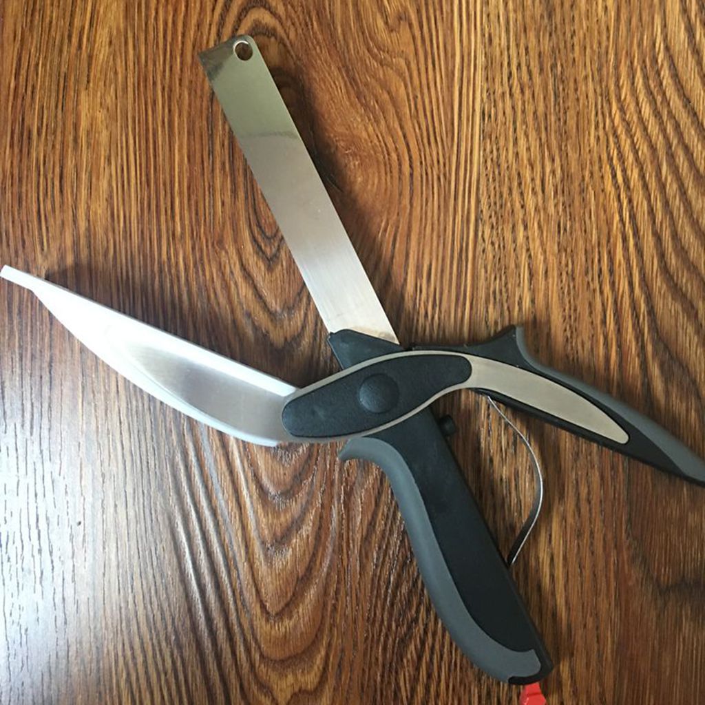 Food scissors vegetable scissors two in one smart vegetable cutter multifunctional kitchen scissors