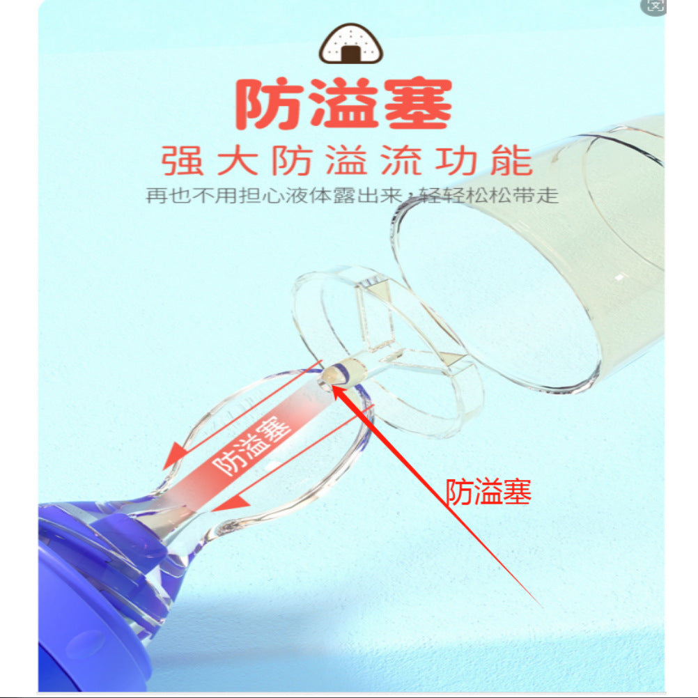 Factory direct sales suction cup rice cereal bottle baby food spoon children's milk bottle nano silver soft spoon head rice cereal bottle