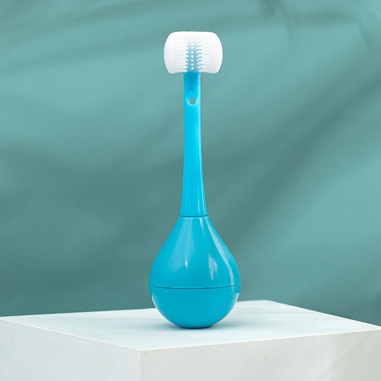 Children's tumbler toothbrush with fine soft bristles 1-2-3-5-6 one and a half years old and over 4 infants and young children brushing baby teeth artifact baby