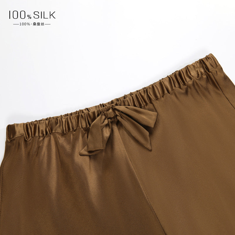 Sexy silk pajamas ladies summer 2024 suspender shorts two-piece home clothes suits spot wholesale