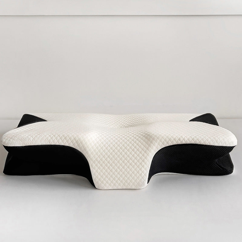Cross-border foreign trade rebound memory foam butterfly pillow breathable neck protection special-shaped memory pillow sleeping cervical pillow bone correction pillow