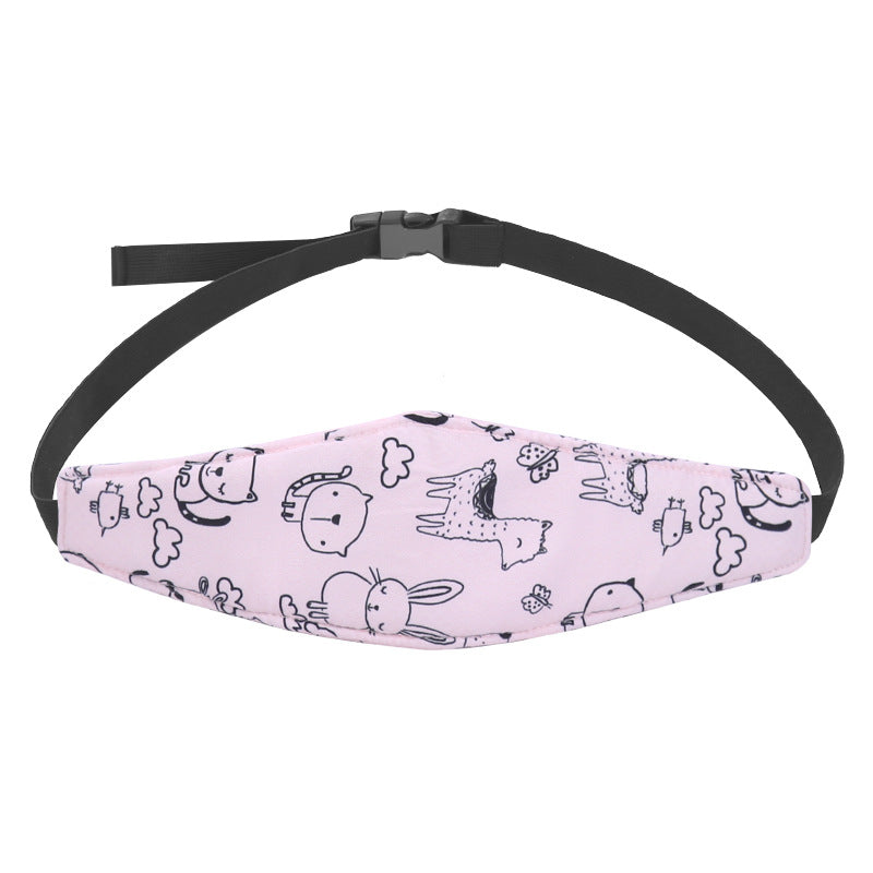 Baby head fixing belt Child car safety seat head support headrest head sleep eye mask auxiliary belt