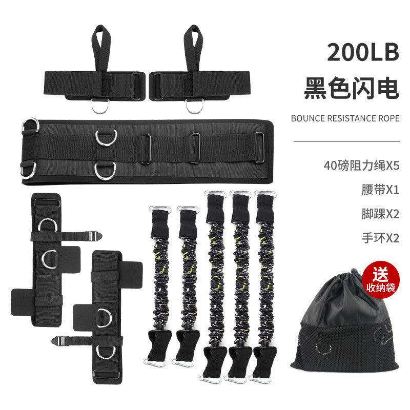 Spot men and women fitness out boxing taekwondo bounce strength training puller full body training resistance elastic band