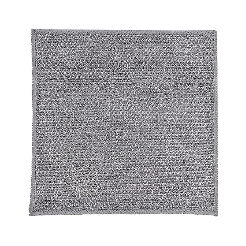 Silver wire rag kitchen stove steel wire dishwashing cloth non-stick oil degreasing dirt removal metal wire silver wire cleaning rag