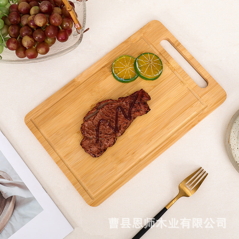 Cross-border bamboo cutting board square cutting board kitchen cutting board wooden bread board fruit board household cutting board cutting board