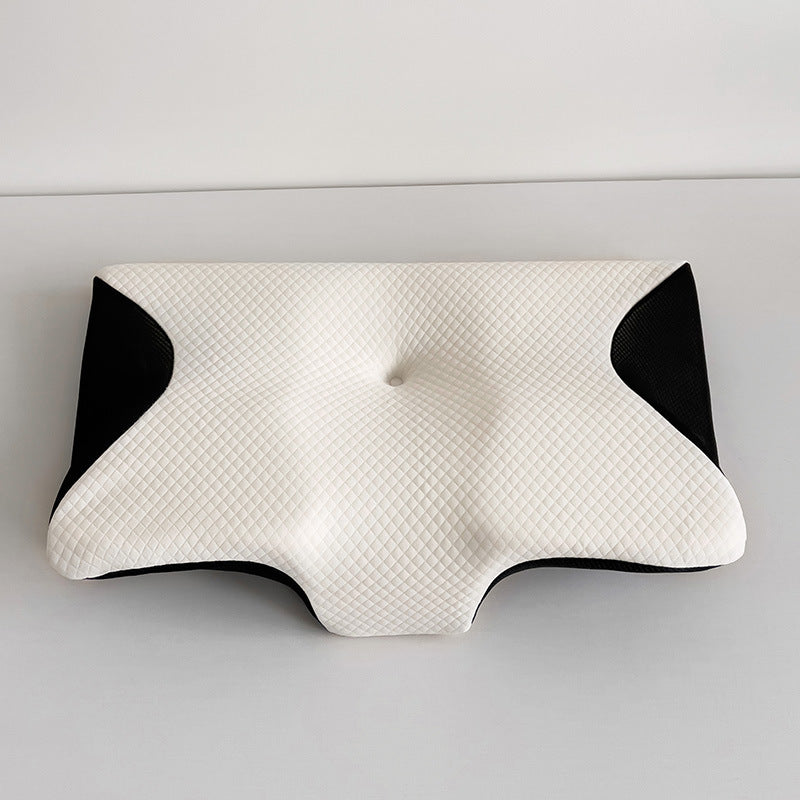 Cross-border foreign trade rebound memory foam butterfly pillow breathable neck protection special-shaped memory pillow sleeping cervical pillow bone correction pillow