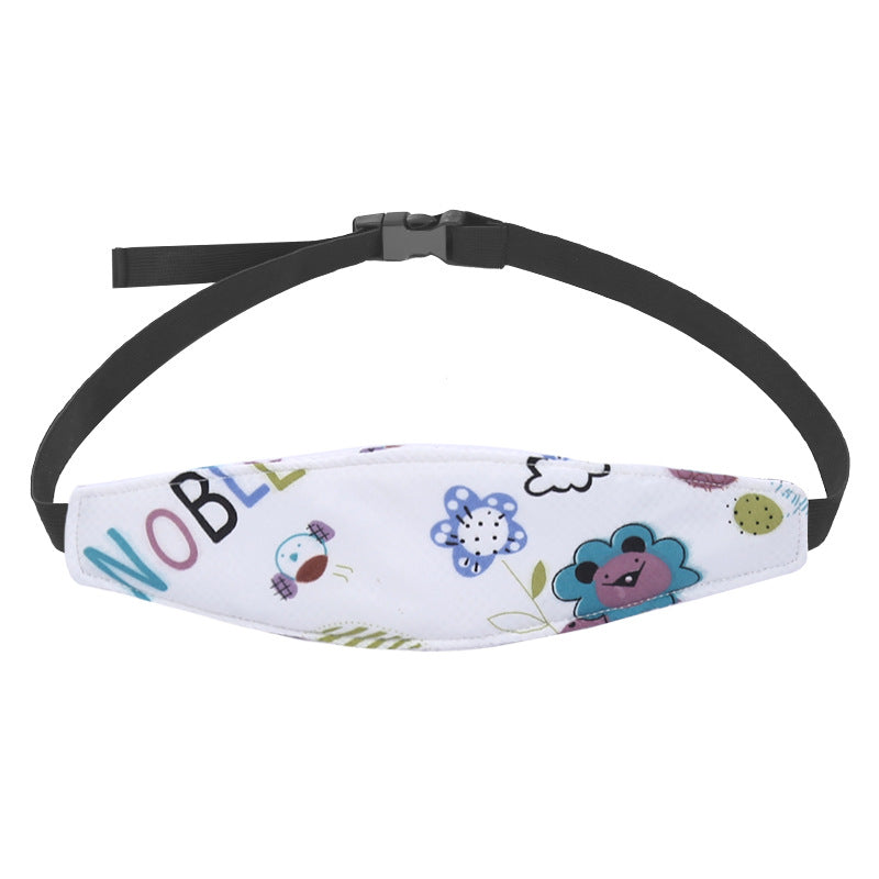 Baby head fixing belt Child car safety seat head support headrest head sleep eye mask auxiliary belt