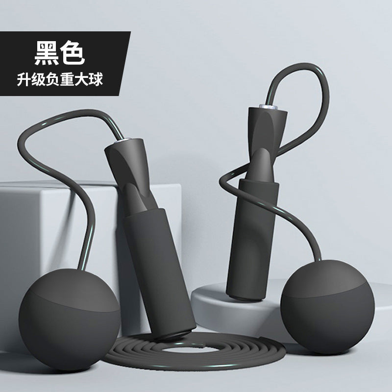 Dual-purpose ropeless big ball skipping rope weight-bearing double bearing ropeless skipping rope indoor training fitness material wire skipping rope wholesale