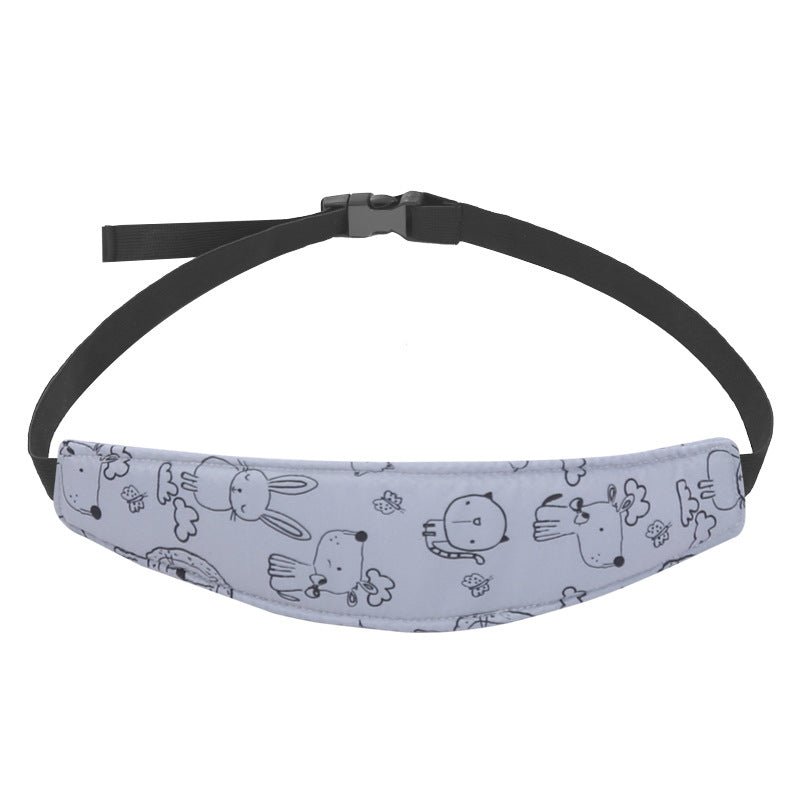 Baby head fixing belt Child car safety seat head support headrest head sleep eye mask auxiliary belt