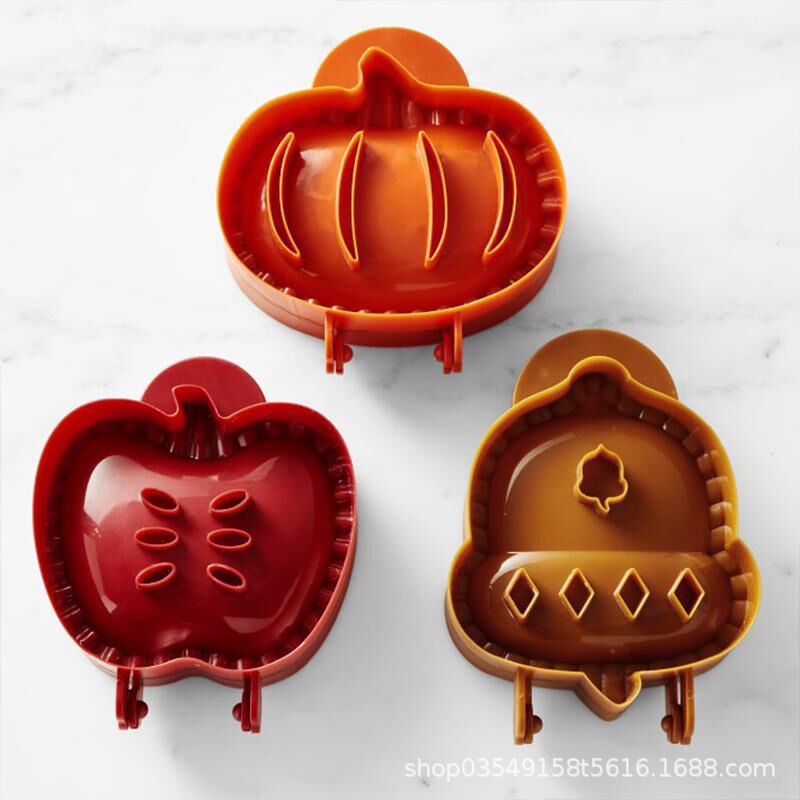 Cross-border kitchen baking mold hazelnut pumpkin apple pie mold Christmas cookie mold