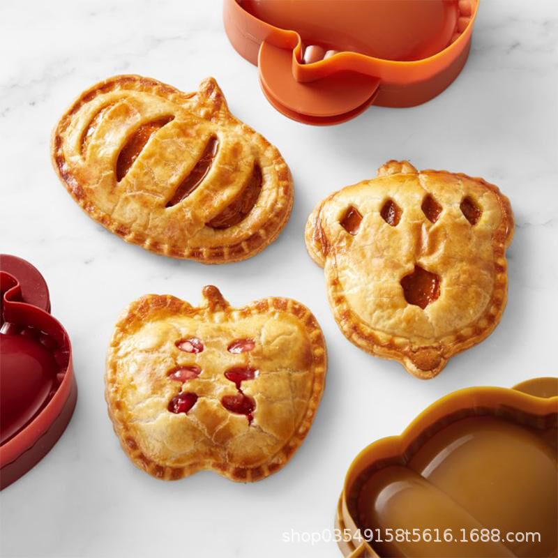 Cross-border kitchen baking mold hazelnut pumpkin apple pie mold Christmas cookie mold