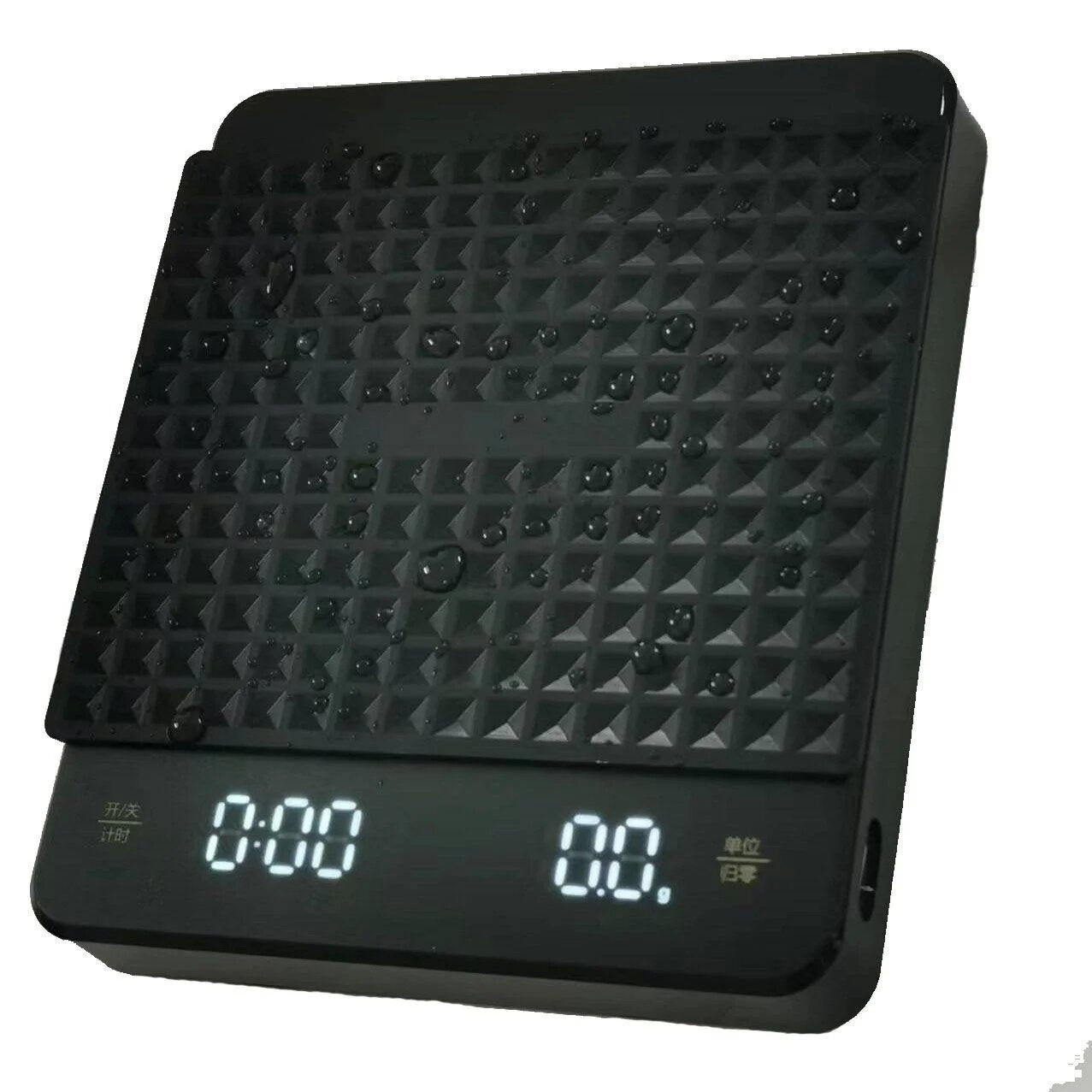 Smart hand brewed coffee electronic scale Cross-border timing kitchen scale Black 5kg 0.1g household food baking scale