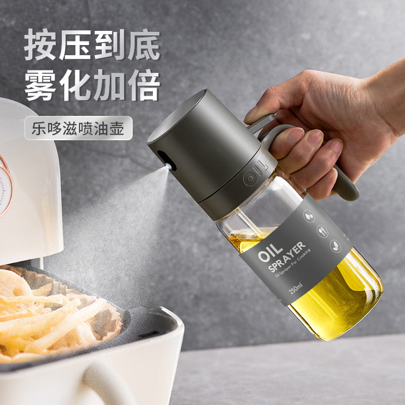 Glass oil sprayer household kitchen barbecue cooking oil spray spray bottle leak-proof oil tank oil sprayer