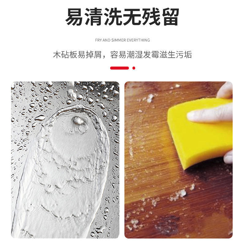 German thickened 316 stainless steel cutting board antibacterial and mildew-proof household cutting board and panel cutting board large rolling board