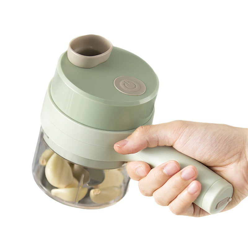 Gatling Electric Vegetable Cutter Kitchen Household Garlic Stirrer Wireless Multi-function Electric Cooking Supplementary Food Machine Garlic Crushers
