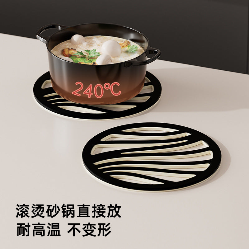 Plastic insulation pad dining table high-grade home kitchen high temperature resistant thick anti-scalding pad pots and dishes non-slip tea coaster