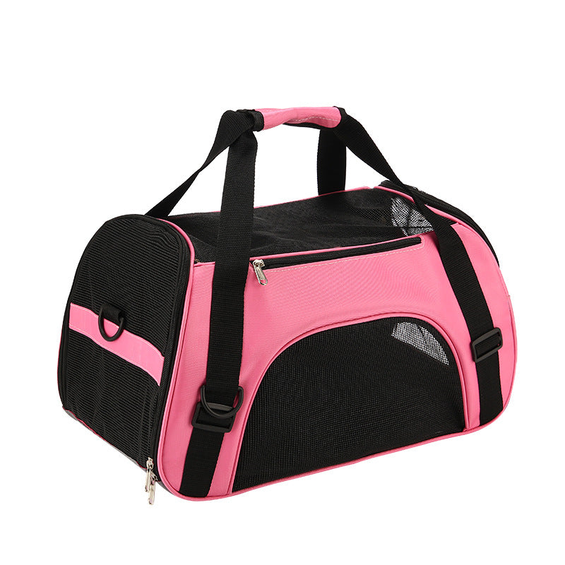 Cross-border supply pet bag portable pet backpack dog bag crossbody folding bag one piece delivery