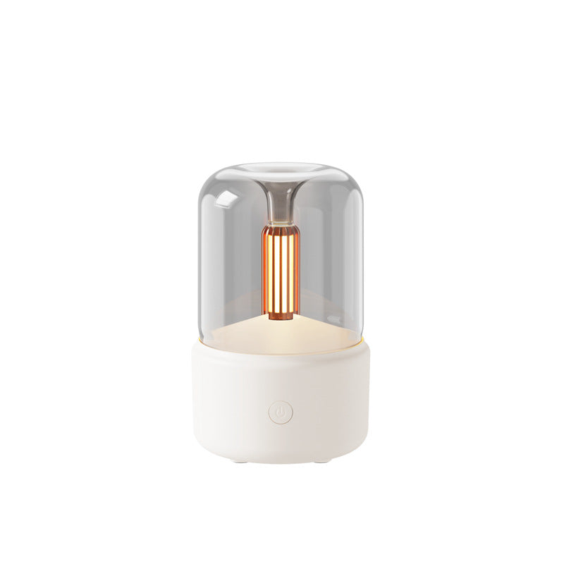 Simulation flame aromatherapy machine household desktop diffuser aromatherapy machine ultrasonic atomization colorful gradient atmosphere light humidifier