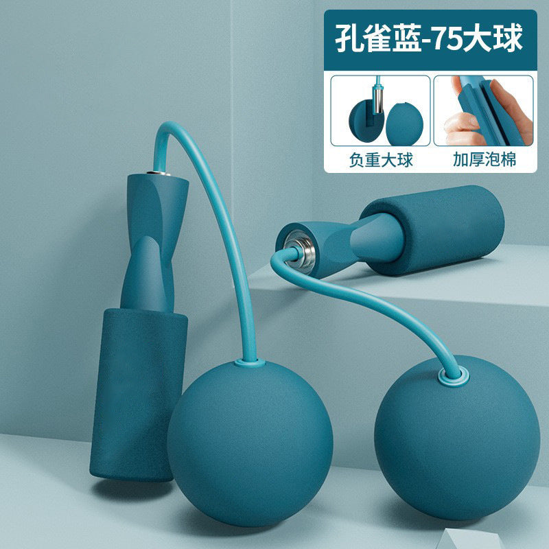 Dual-purpose ropeless big ball skipping rope weight-bearing double bearing ropeless skipping rope indoor training fitness material wire skipping rope wholesale