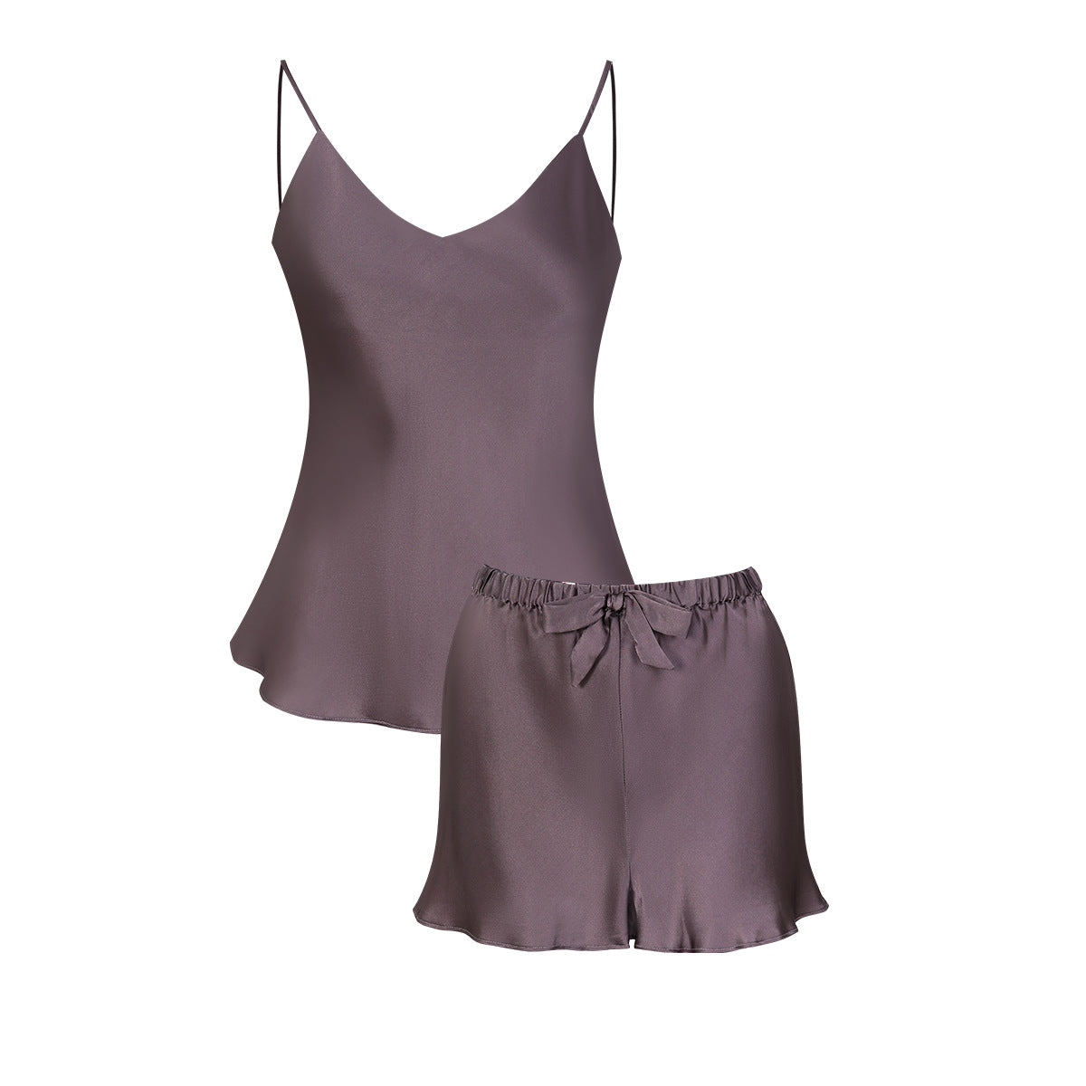 Sexy silk pajamas ladies summer 2024 suspender shorts two-piece home clothes suits spot wholesale