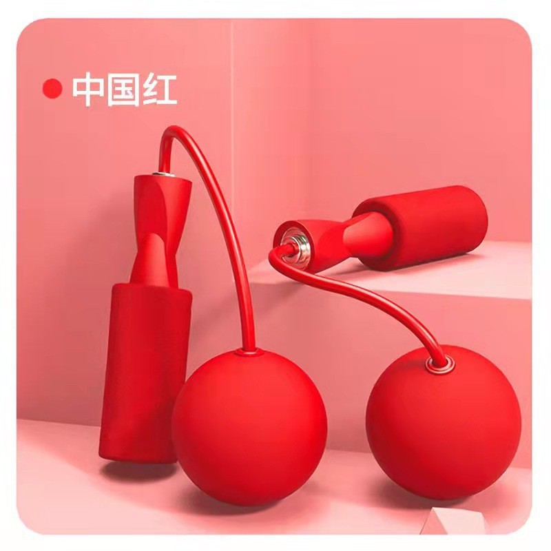 Dual-purpose ropeless big ball skipping rope weight-bearing double bearing ropeless skipping rope indoor training fitness material wire skipping rope wholesale