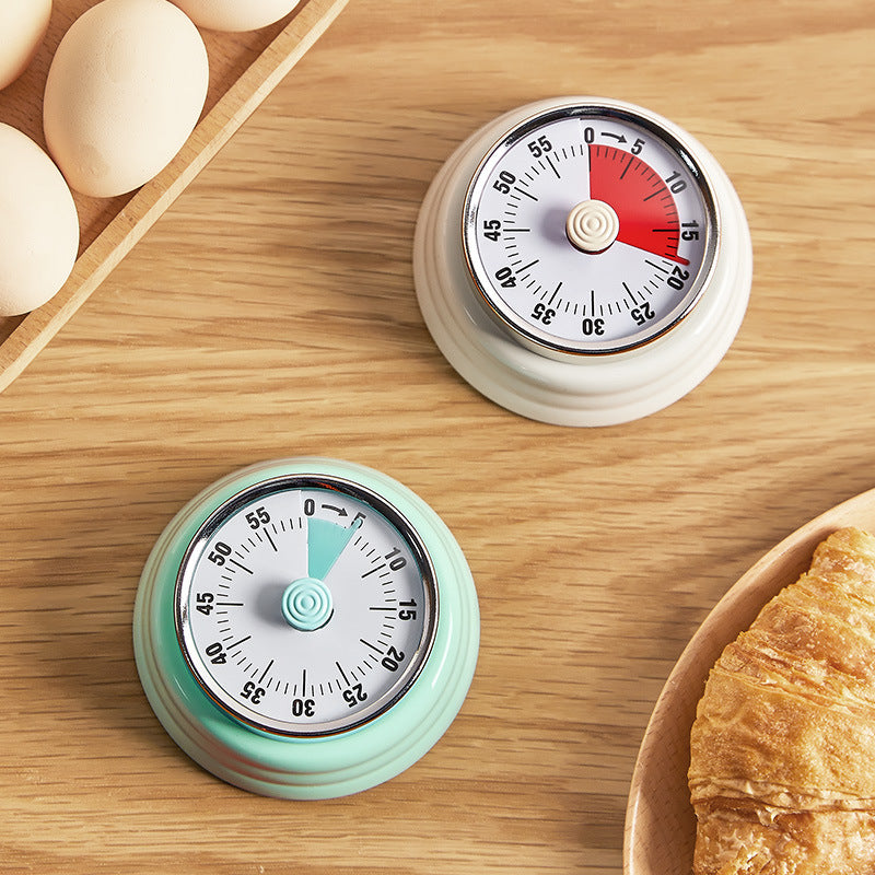 Cross-border kitchen timer mechanical timer reminder round time alarm countdown magnetic visualization