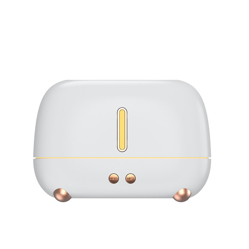Simulation flame aromatherapy machine household desktop diffuser aromatherapy machine ultrasonic atomization colorful gradient atmosphere light humidifier