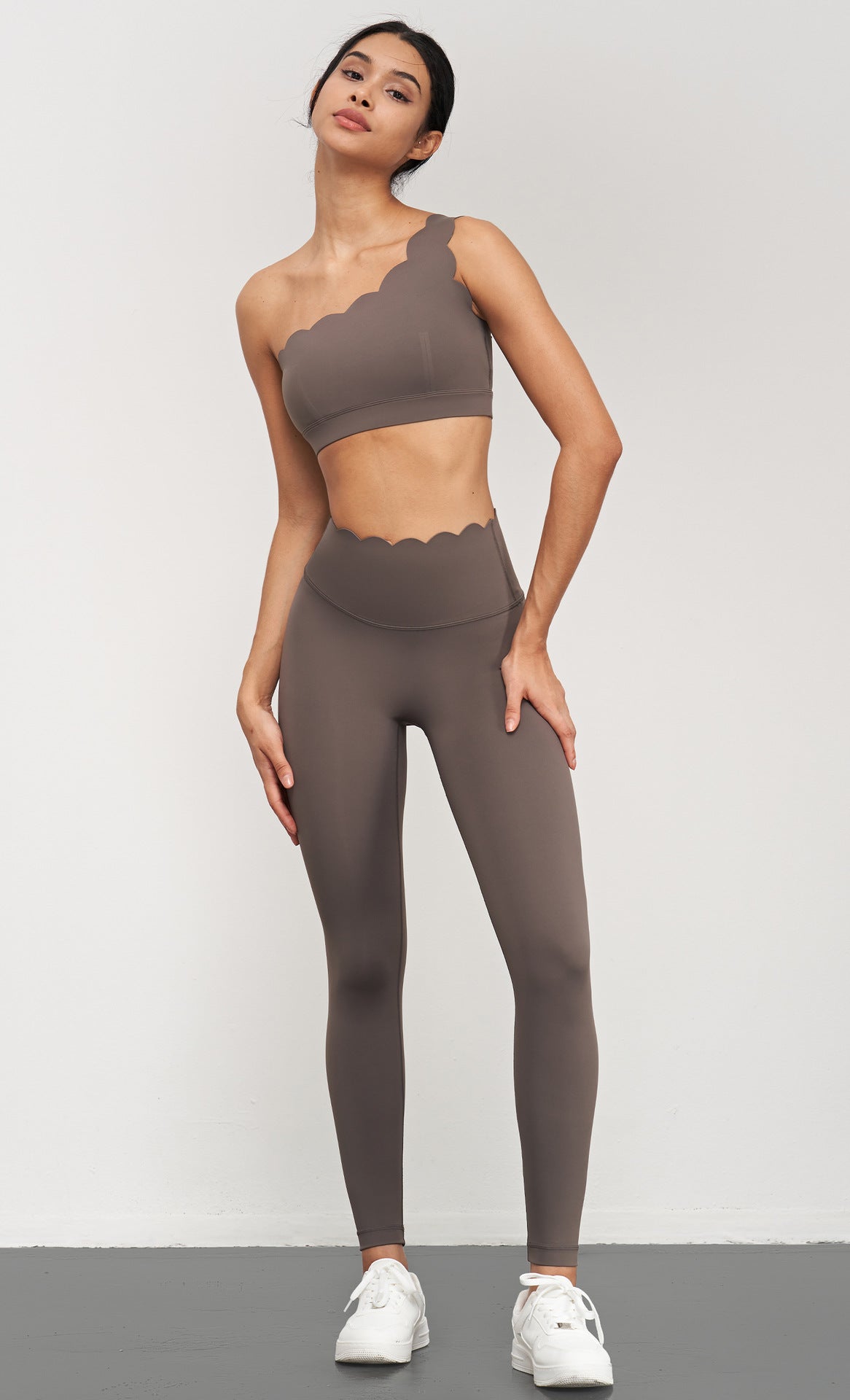 LC Lycra spring and summer nude yoga pants women's high waist hip-lifting sports tights peach hip running yoga fitness pants