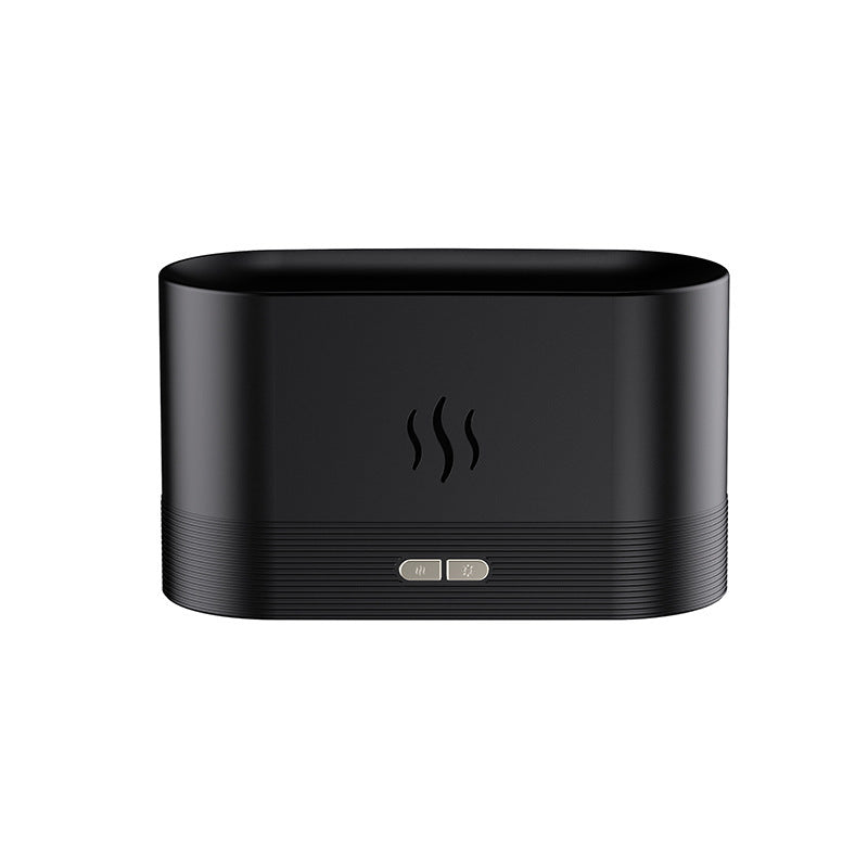 Simulation flame aromatherapy machine household desktop diffuser aromatherapy machine ultrasonic atomization colorful gradient atmosphere light humidifier