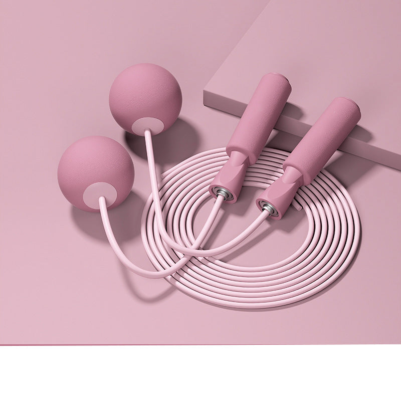 Dual-purpose ropeless big ball skipping rope weight-bearing double bearing ropeless skipping rope indoor training fitness material wire skipping rope wholesale