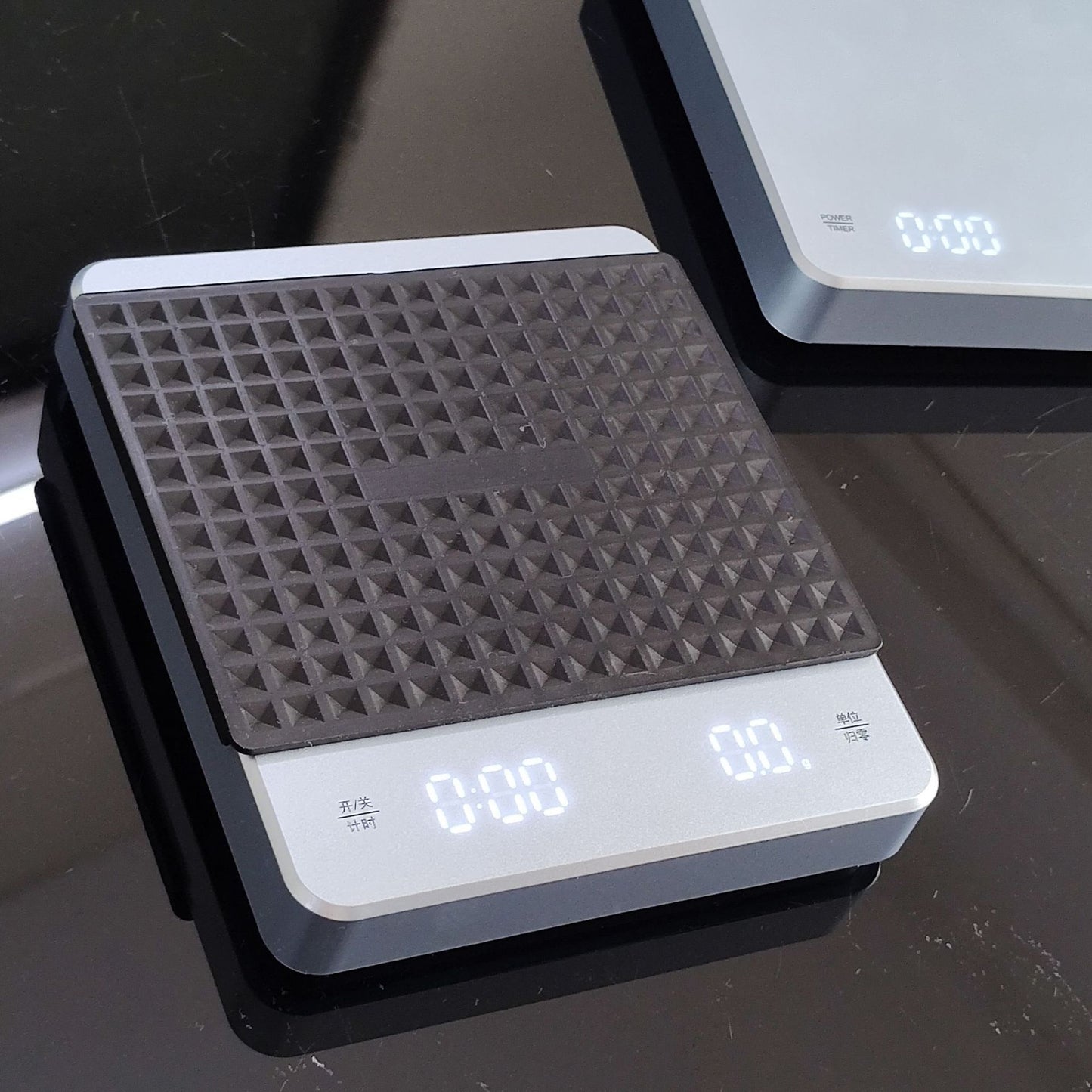 Smart hand brewed coffee electronic scale Cross-border timing kitchen scale Black 5kg 0.1g household food baking scale
