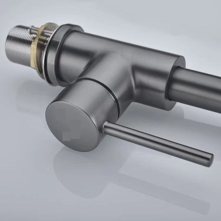 Cross-border supply of pull-out kitchen hot and cold water faucet telescopic rotating vegetable basin sink spring faucet
