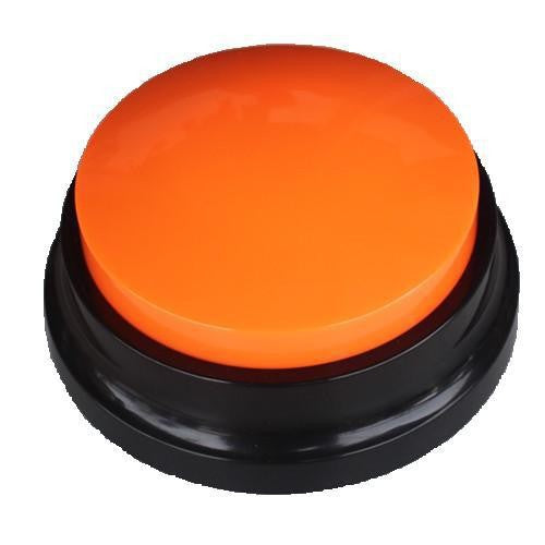 Dog barking bell pet communication button training talking toy recording sounder squeeze box voice sound box