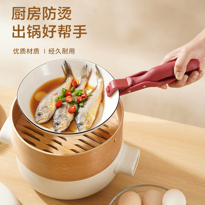 Anti-scalding clip plate taker bowl clip multi-function plate lifting clip cross-border non-slip creative home kitchen silicone anti-scalding clip