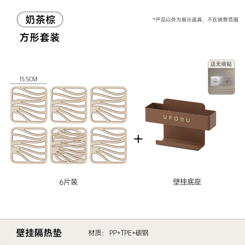 Plastic insulation pad dining table high-grade home kitchen high temperature resistant thick anti-scalding pad pots and dishes non-slip tea coaster