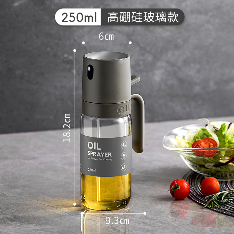 Glass oil sprayer household kitchen barbecue cooking oil spray spray bottle leak-proof oil tank oil sprayer
