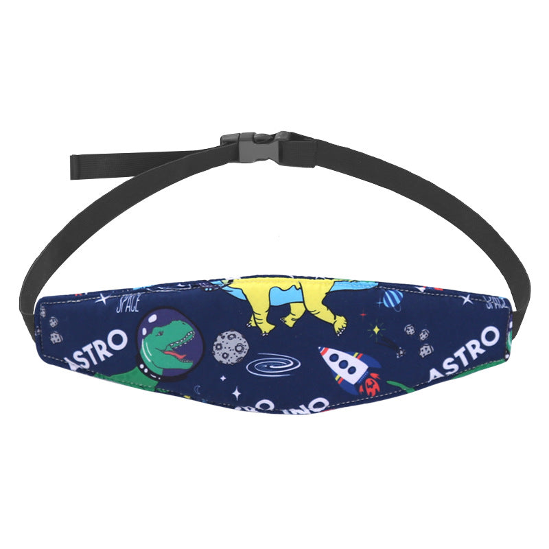 Baby head fixing belt Child car safety seat head support headrest head sleep eye mask auxiliary belt