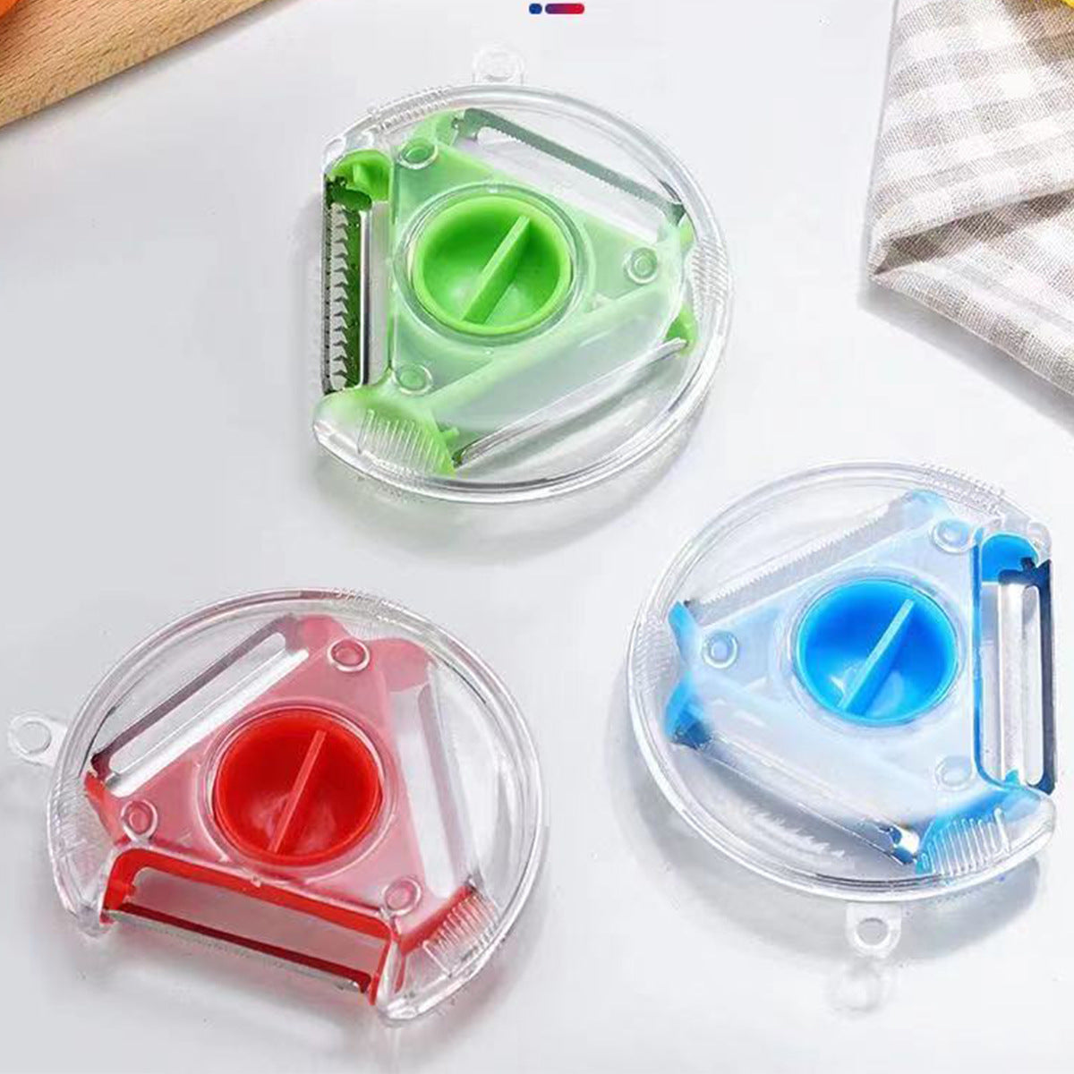 Three-in-one multifunctional peeler household potato shreds peeling knife kitchen utensils planer apple melon fruit
