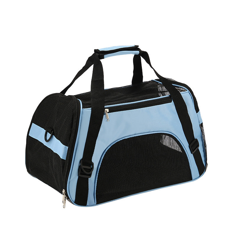 Cross-border supply pet bag portable pet backpack dog bag crossbody folding bag one piece delivery