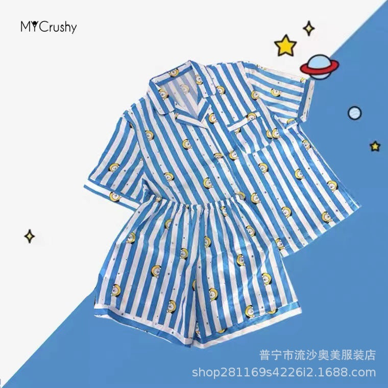 Foreign Trade Wholesale Southeast Asia Korean version of short-sleeved BTS pajamas women's home clothes suit summer
