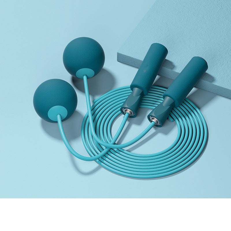 Dual-purpose ropeless big ball skipping rope weight-bearing double bearing ropeless skipping rope indoor training fitness material wire skipping rope wholesale