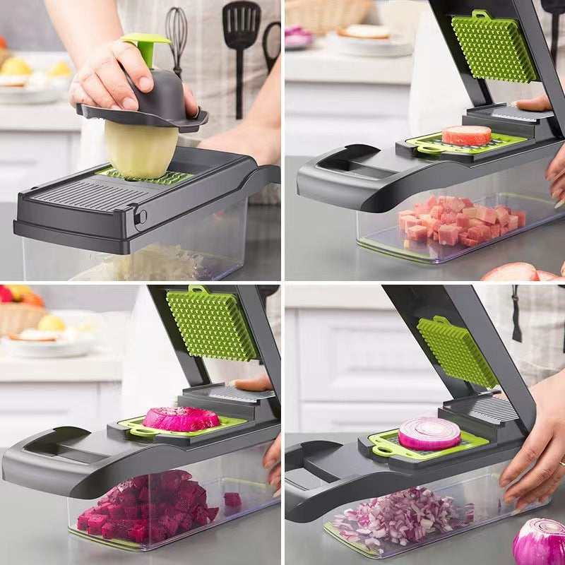 Multifunctional vegetable cutting tool cross-border Amazon kitchen dicer grater grater