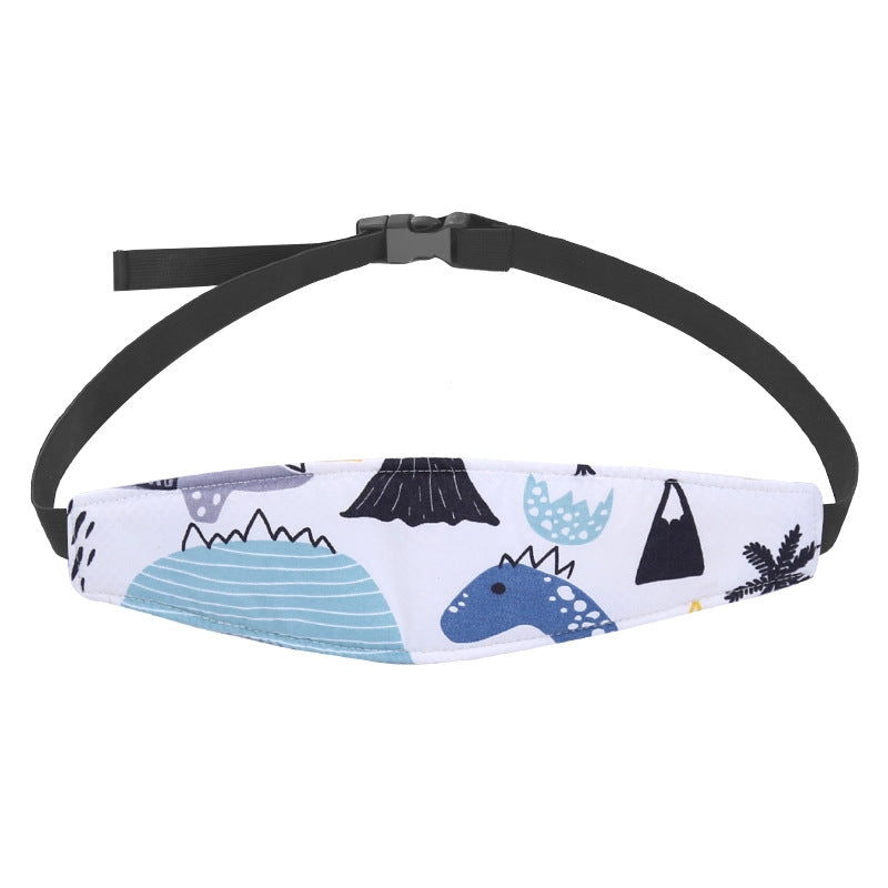 Baby head fixing belt Child car safety seat head support headrest head sleep eye mask auxiliary belt