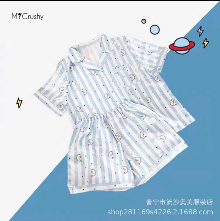 Foreign Trade Wholesale Southeast Asia Korean version of short-sleeved BTS pajamas women's home clothes suit summer
