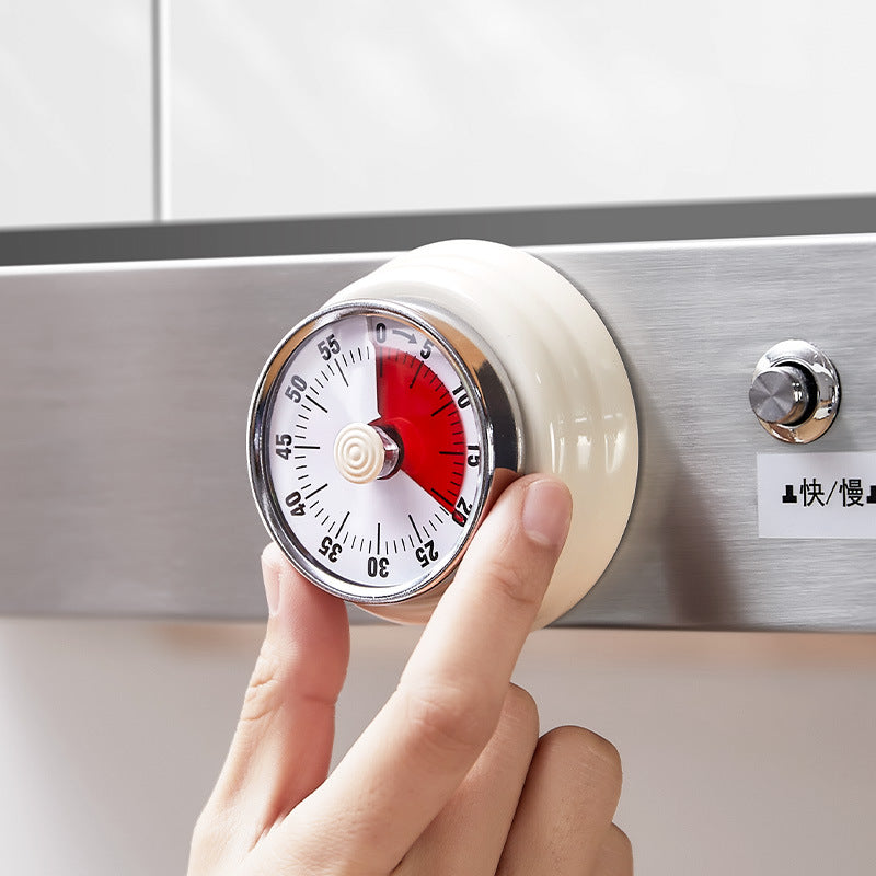 Cross-border kitchen timer mechanical timer reminder round time alarm countdown magnetic visualization