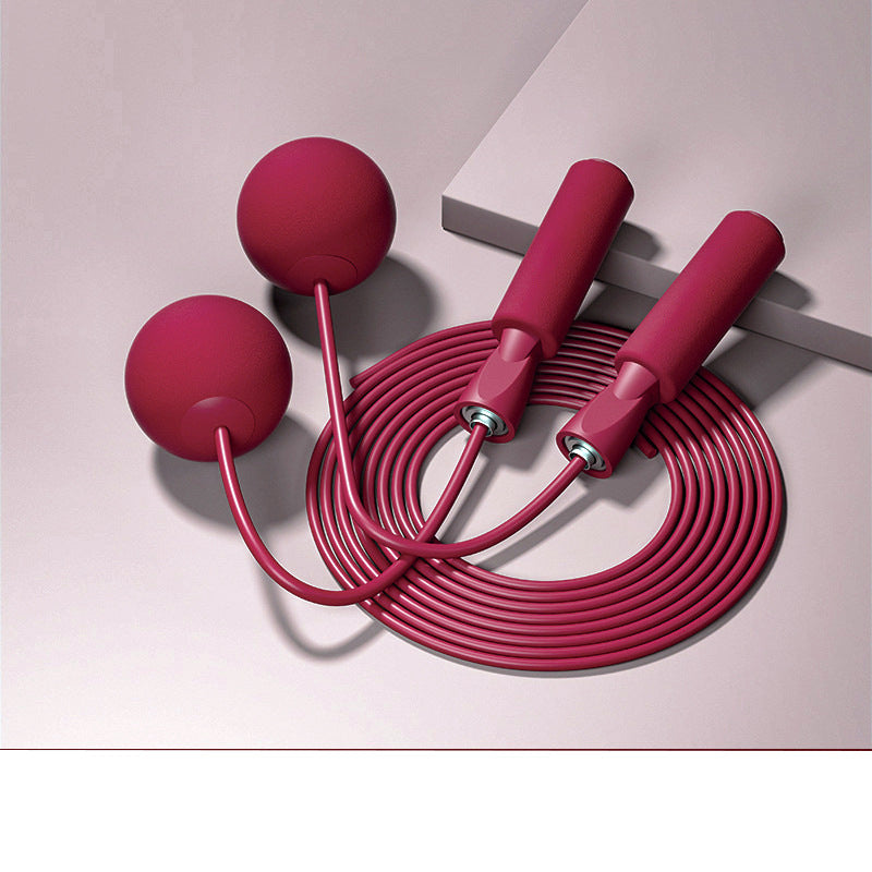 Dual-purpose ropeless big ball skipping rope weight-bearing double bearing ropeless skipping rope indoor training fitness material wire skipping rope wholesale