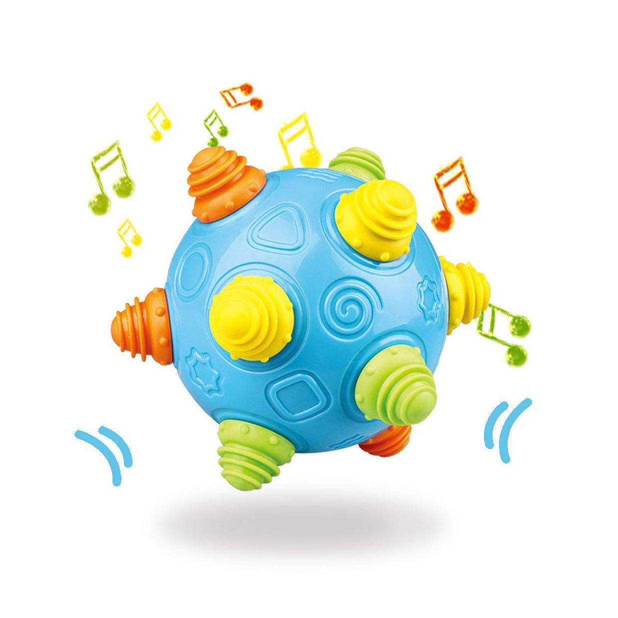 Cross-border fun music jumping ball vibration dancing ball children's baby enlightenment enlightenment baby hand grasping ball toy